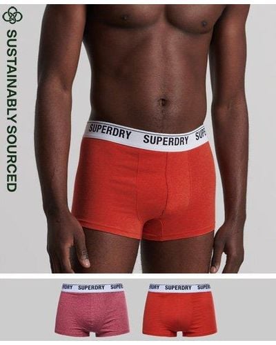 Superdry Organic Cotton Trunk Multi Double Pack - Multicolor