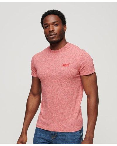 Superdry Organic Cotton Essential Logo T-shirt - Pink