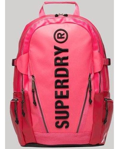 Superdry Tarp Rucksack Pink Size: 1size