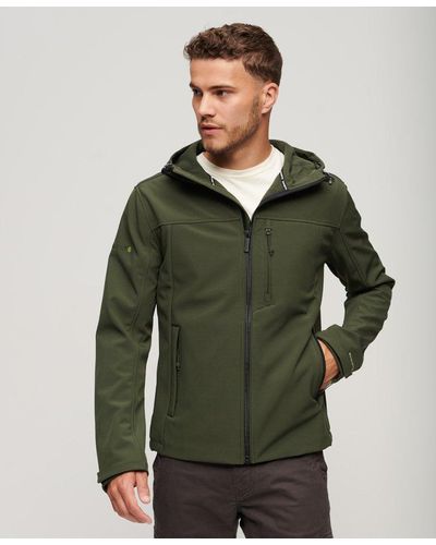 Tommy Hilfiger Men's Sherpa-Lined Softshell Hooded Jacket - Macy's