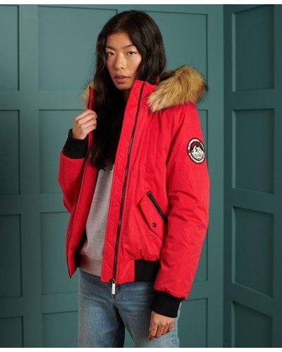 Superdry Ladies Embroide - Red