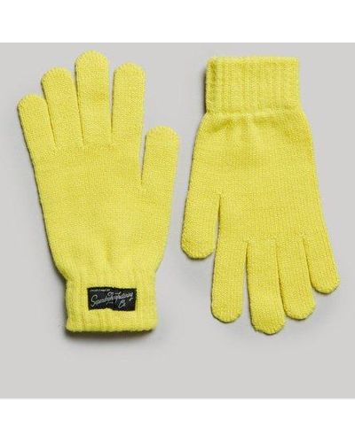 Superdry Essential Logo Gloves - Yellow