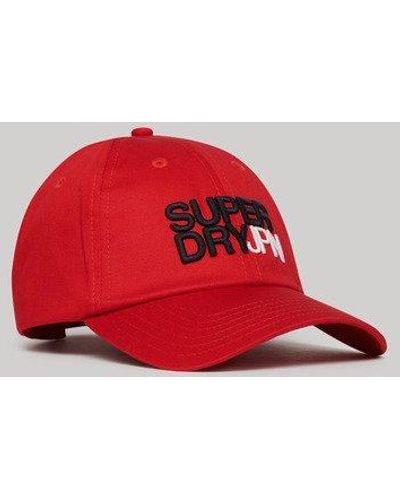 Superdry Sport Style Baseball Cap - Red