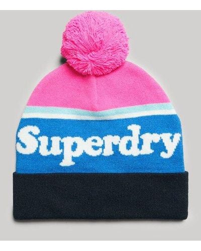 Superdry Essential Logo Beanie - Roze