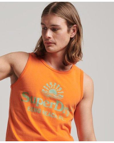 Superdry Vintage Venue Neon Vest - Orange