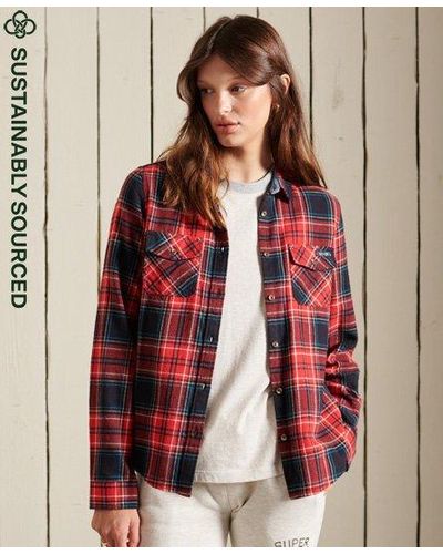 Superdry Organic Cotton Classic Lumberjack Shirt - Red