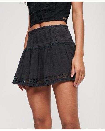 Superdry Classic Lace Vintage Alana Skirt - Black