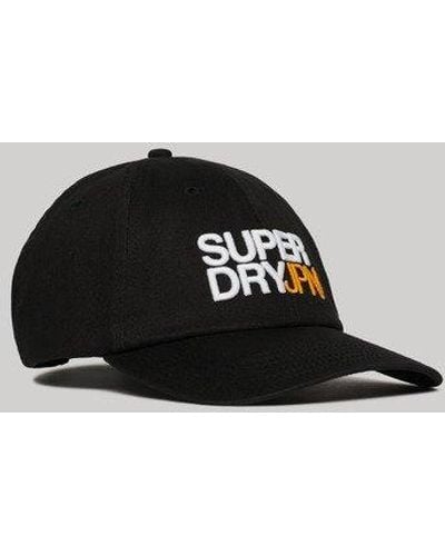 Superdry Ladies Classic Embroidered Sport Style Baseball Cap - Black