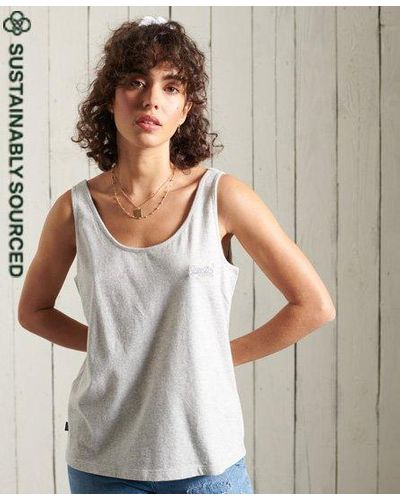 Superdry Organic Cotton Classic Vest - Gray
