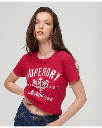 Superdry Collegiate Graphic T-shirt - Red