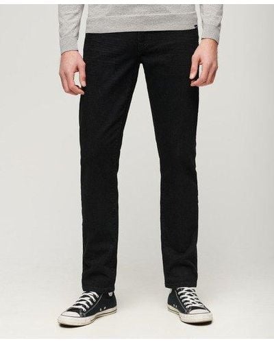 Superdry Vintage Slimfit Jeans Met Rechte Pijpen - Zwart