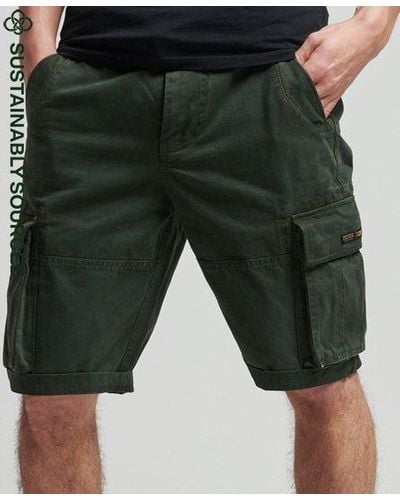 Superdry Organic Cotton Vintage Core Cargo Heavy Shorts - Green