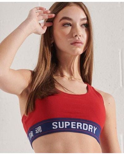 Superdry Haut court sportstyle essential - Rouge