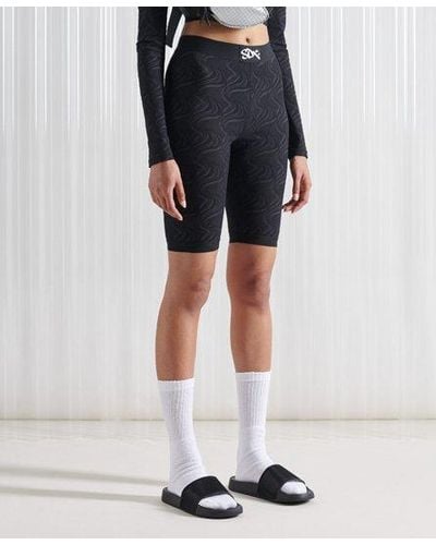 Superdry Sdx Limited Edition Sdx Jacquard Mesh Shorts - Black