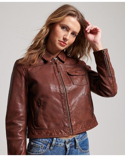 Superdry Leather jackets for Women | Online Sale up to 74% off | Lyst UK