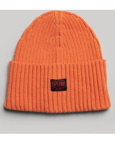 Superdry Bonnet en tricot workwear - Orange