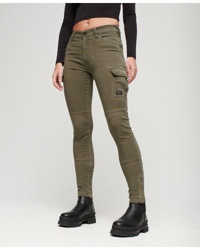 Superdry Skinny Fit Cargo Trousers - Green
