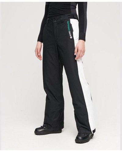 Superdry Aux s impression du logo sport pantalons de ski core - Noir
