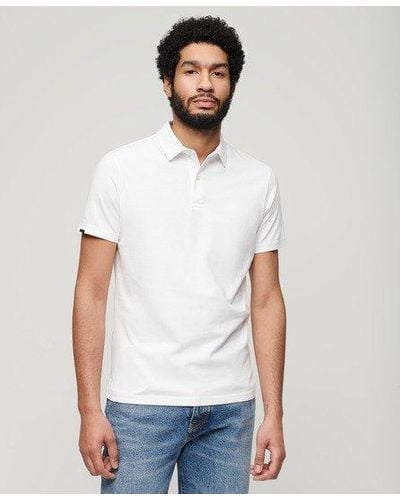Superdry Jersey Polo Shirt - White