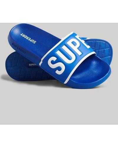 Superdry Sandales de piscine Core - Bleu