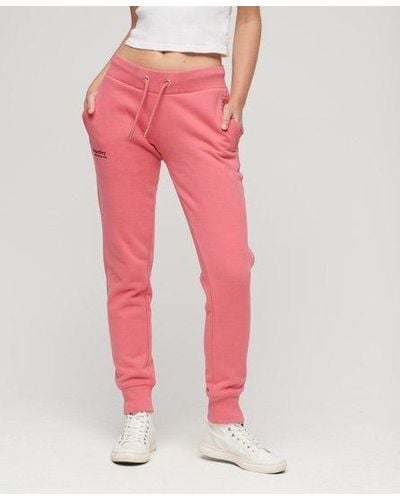 Superdry Essential Logo joggers - Pink