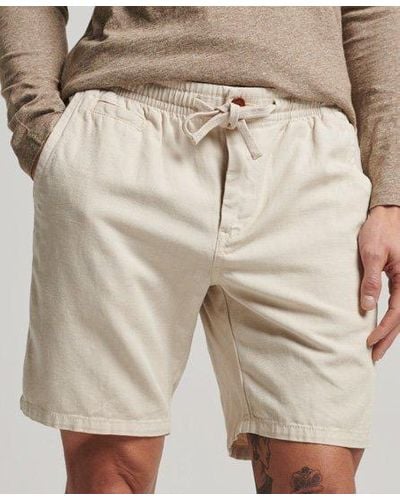 Superdry Vintage Overdyed Shorts - Natural