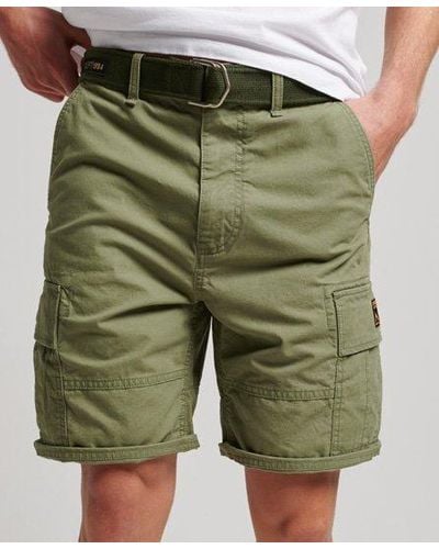 Superdry Organic Cotton Heavy Cargo Shorts - Green