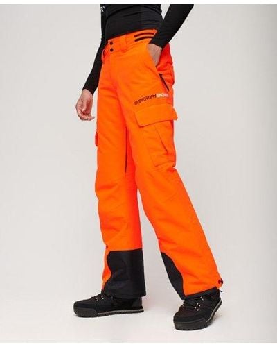 Superdry Pour des s impression du logo sport pantalon de ski ultimate rescue - Orange