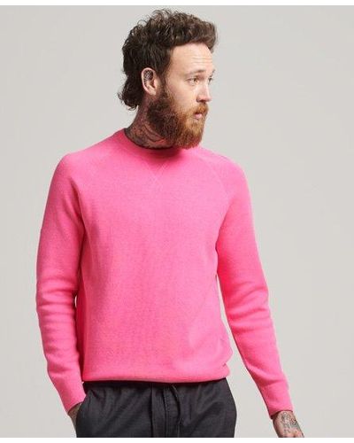 Superdry Studios Essential Crew Sweater Pink / Bright Pink