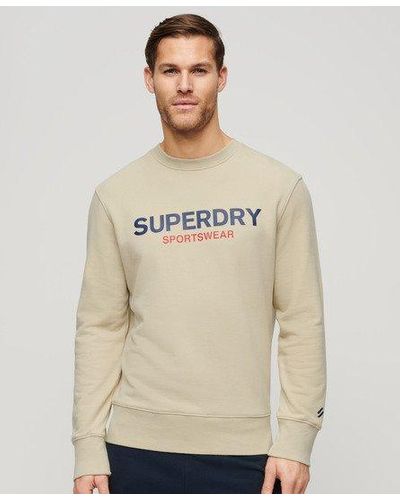 Superdry Sportswear Logo Loose Crew Sweatshirt - Natural