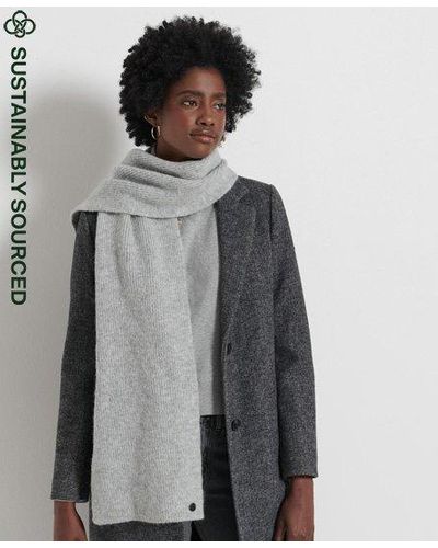 Superdry Luxe Scarf - Gray