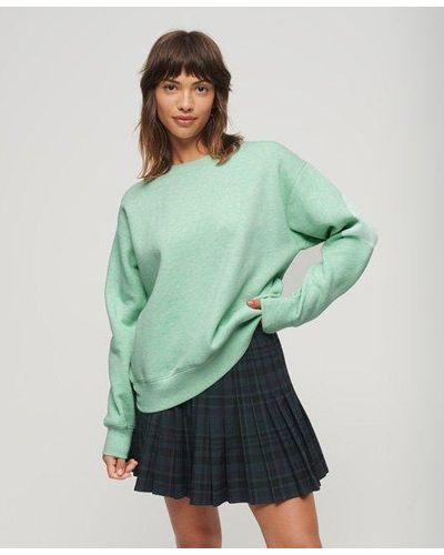 Superdry Essential Logo Relaxed Fit Sweatshirt - Green
