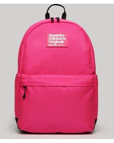 Superdry Ladies Logo Printed Original Montana Backpack - Pink