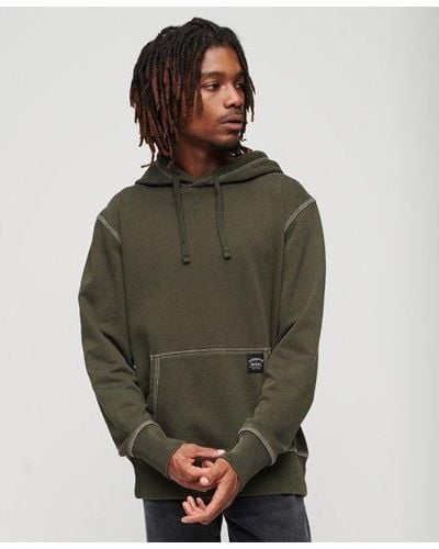 Superdry Contrast Stitch Relaxed Hoodie - Green