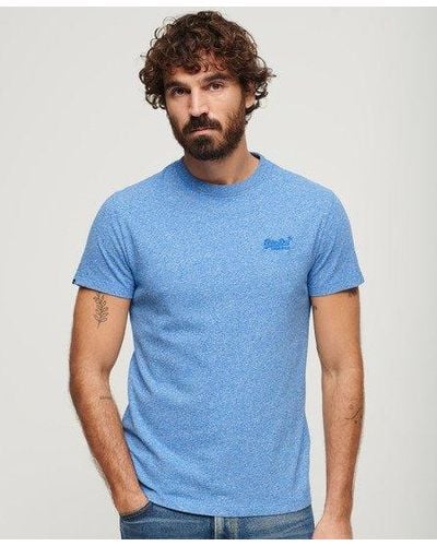 Superdry Organic Cotton Essential Logo T-shirt - Blue