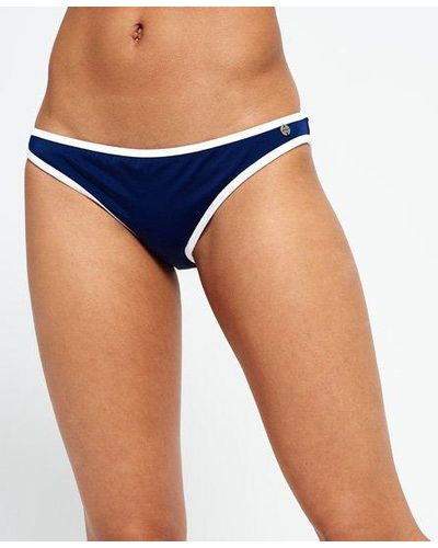 Superdry 90's Varsity Bikini Bottoms - Blue