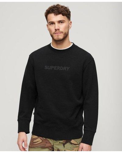 Superdry Sport Loose Crew Sweatshirt - Black