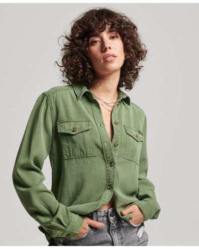 Chemises Superdry pour femme | Réductions en ligne jusqu'à 70 % | Lyst