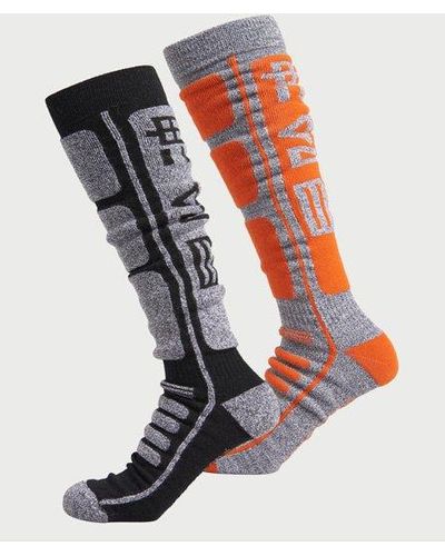 Superdry Sport Merino Socks - Two Pack - Gray