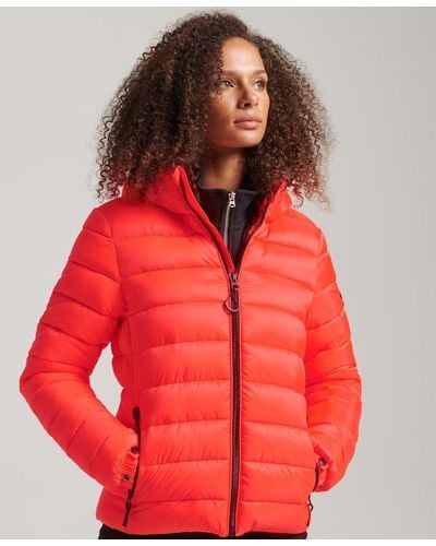 Red Superdry Jackets for Women | Lyst UK - Page 2