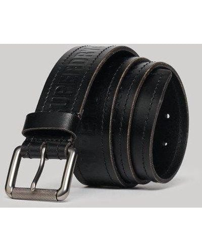Superdry Vintage Branded Belt - Black