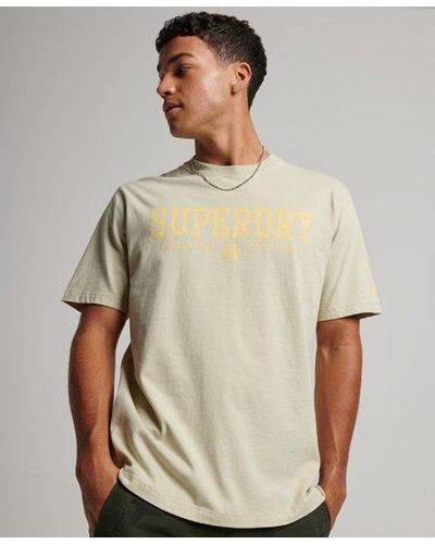 Superdry Ringspun Allstars Fm Graphic Ringer T-shirt Cream / Ecru in  Natural for Men