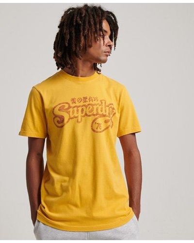 Superdry Classic Nostalgia Script T-shirt - Orange