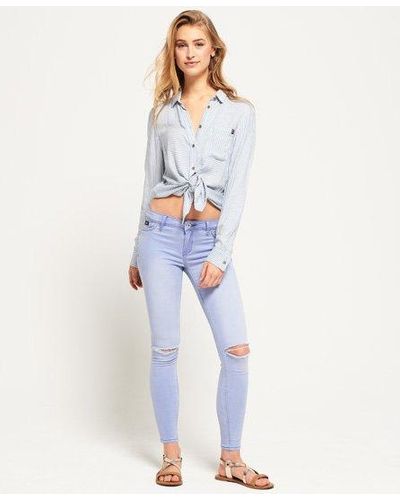 Superdry Alexia jeggings - Blue