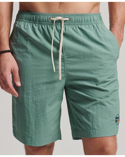 Superdry Vintage Recycled Swim Shorts - Green
