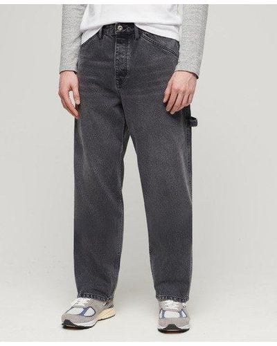Superdry Organic Cotton Carpenter Jeans - Grey