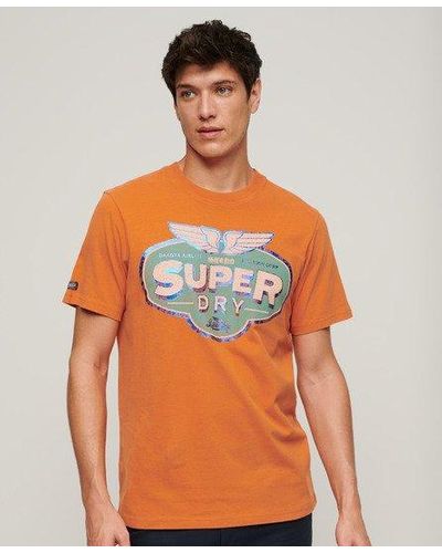 Superdry Gasoline Workwear T-shirt - Orange