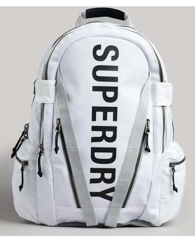 Superdry Mountain Tarp Graphic Backpack White