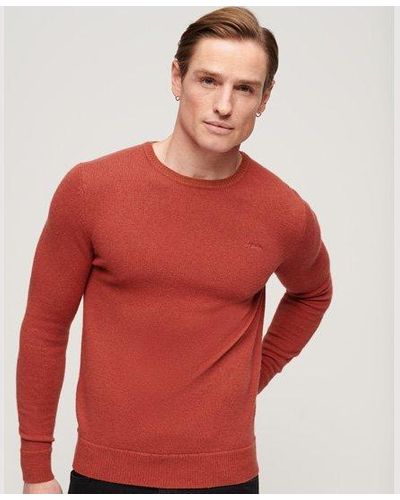 Superdry Essential Crew Sweater - Red