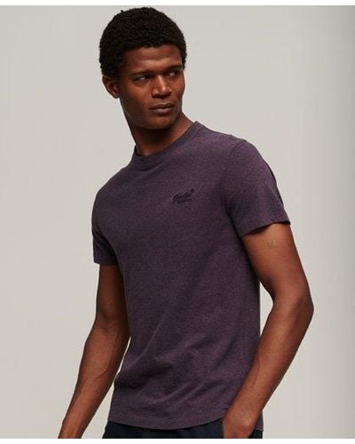Superdry Organic Cotton Essential Logo T-shirt - Purple